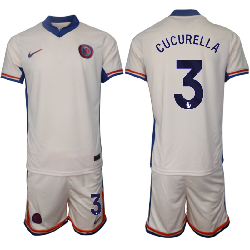 Men 2024-2025 Club Chelsea away Cream #3 Soccer Jersey->indianapolis colts->NFL Jersey
